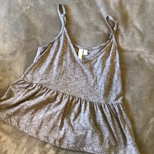 Grey babydoll tank